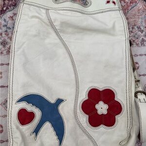 Lucky Brand Abbey Road bird flower bag